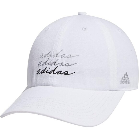 Adidas Women\'s White Black Grey Baseball Adjustable Cotton Athletic Relaxed Hat main image 5